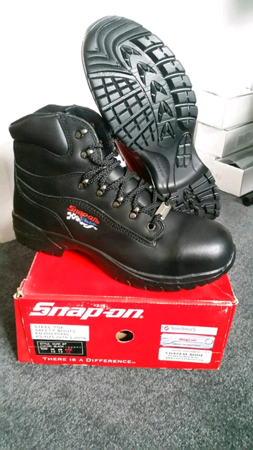 snap on steel toe boots